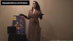 play Samantha Grace's Naughty Striptease: A Passionate Milf in Stockings